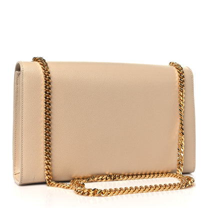 Saint Laurent SAINT LAURENT Grain De Poudre Medium Monogram Kate Satchel Nude Powder 2 of 8