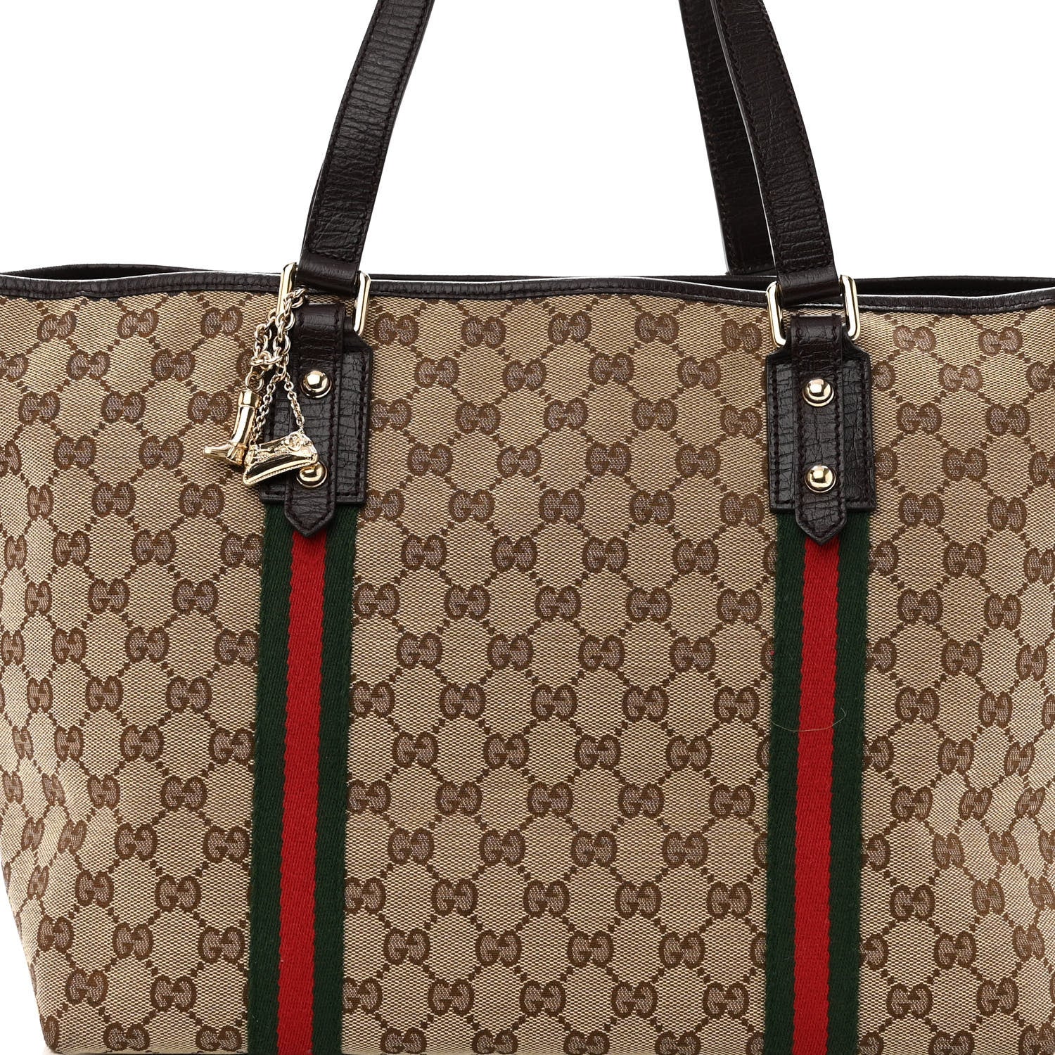 Gucci Monogram Large Jolicoeur Tote Brown 8 of 12