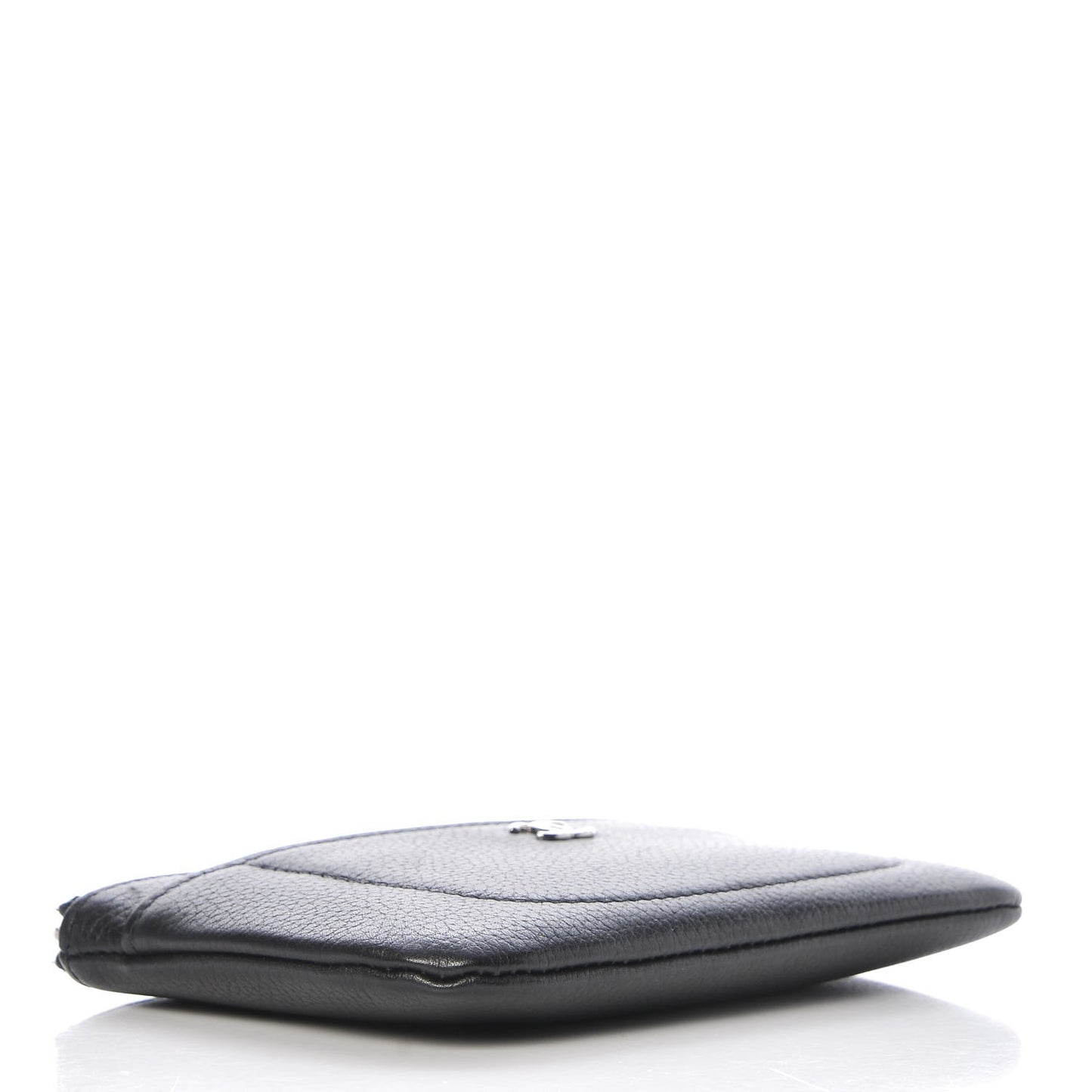 Grained Calfskin Small Neo Executive Cosmetic Case Black