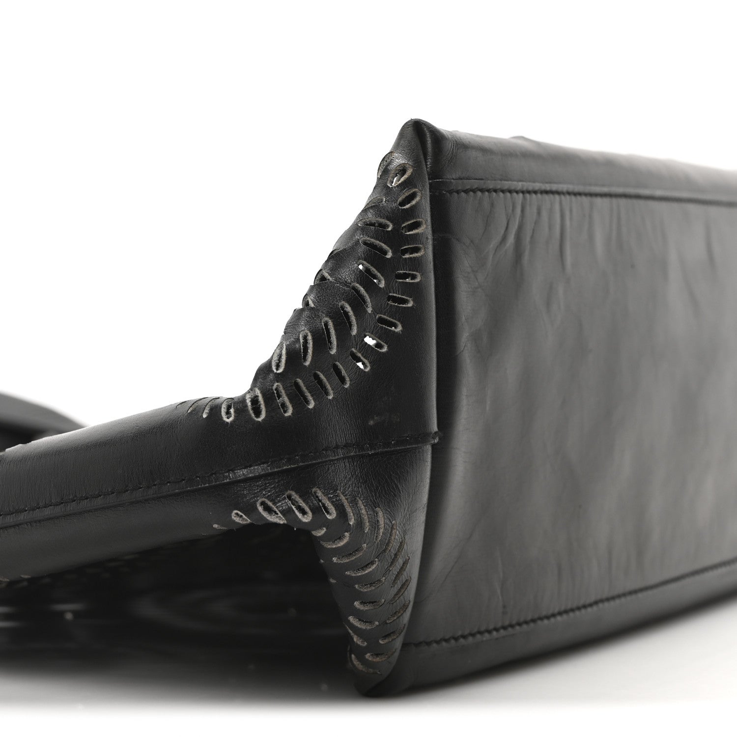 Prada City Calf Laser Cut Tote Black 7 of 8