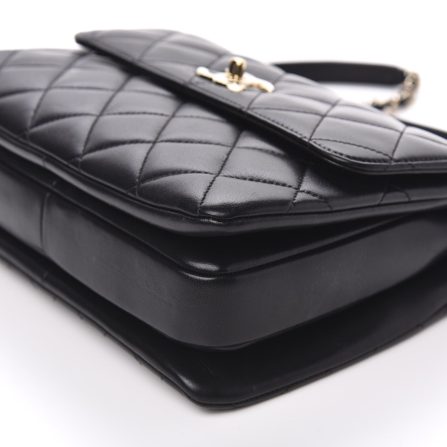 Chanel Lambskin Quilted Small Trendy CC Dual Handle Flap Bag Black 9 of 10