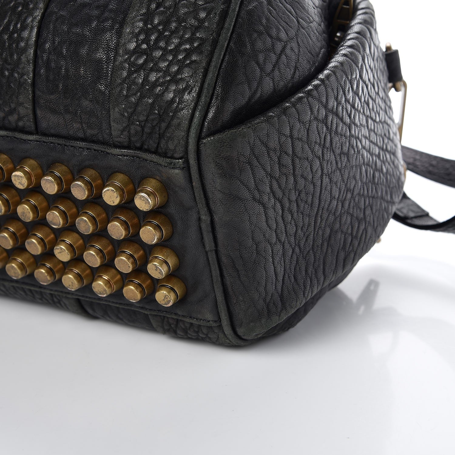 Alexander Wang Pebbled Lambskin Rockie Black Pale Gold Hardware 17 of 17