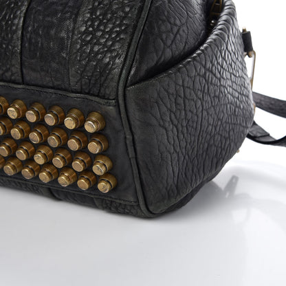 Alexander Wang Pebbled Lambskin Rockie Black Pale Gold Hardware 17 of 17
