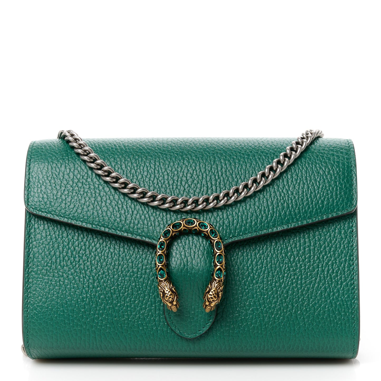 Calfskin Mini Dionysus Chain Wallet Emerald