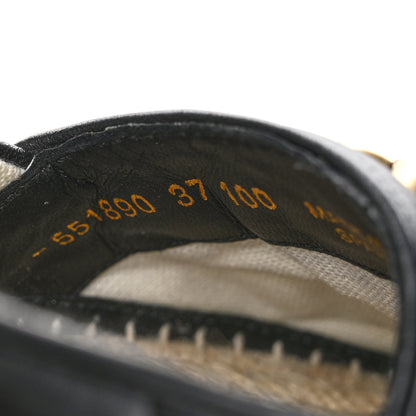 Gucci Nappa Matelasse GG Marmont Espadrilles 37 Black 6 of 9