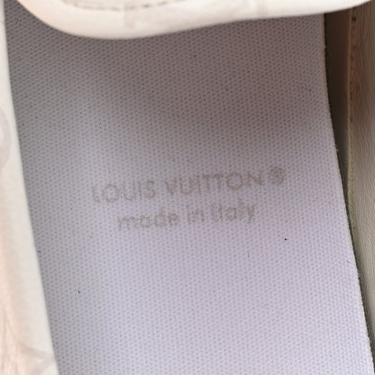 Louis Vuitton Perforated Calfskin Monogram Mens LV Racer Mocassin Loafers 8.5 White 9 of 12