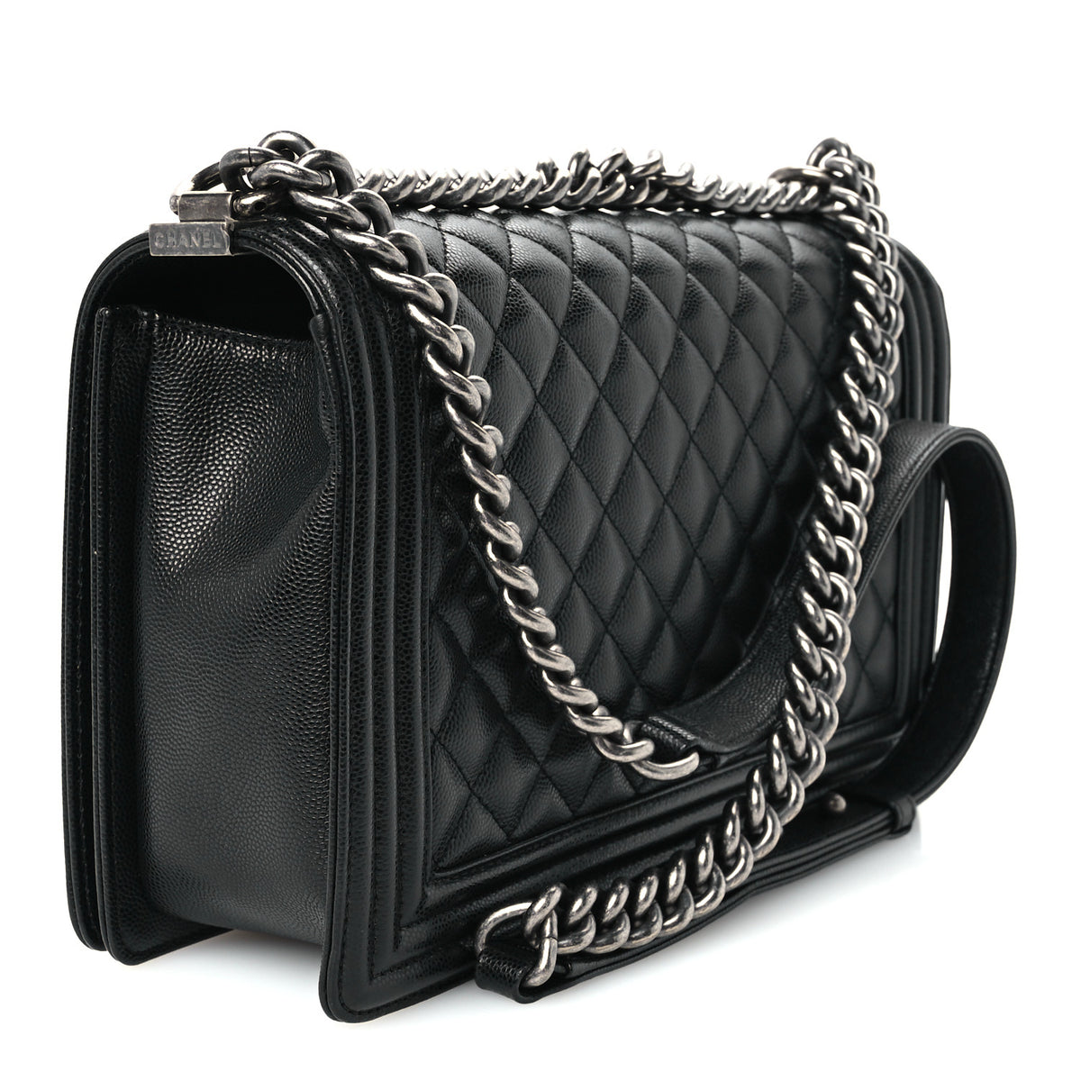 Chanel Caviar Quilted New Medium Boy Flap Black 3 of 10