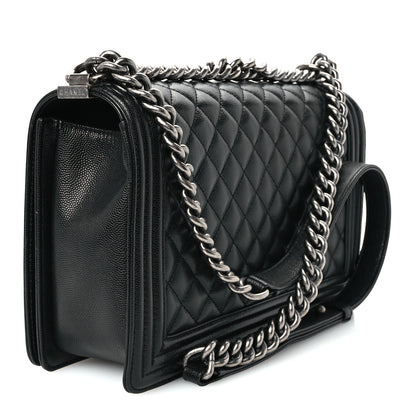 Chanel Caviar Quilted New Medium Boy Flap Black 3 of 10