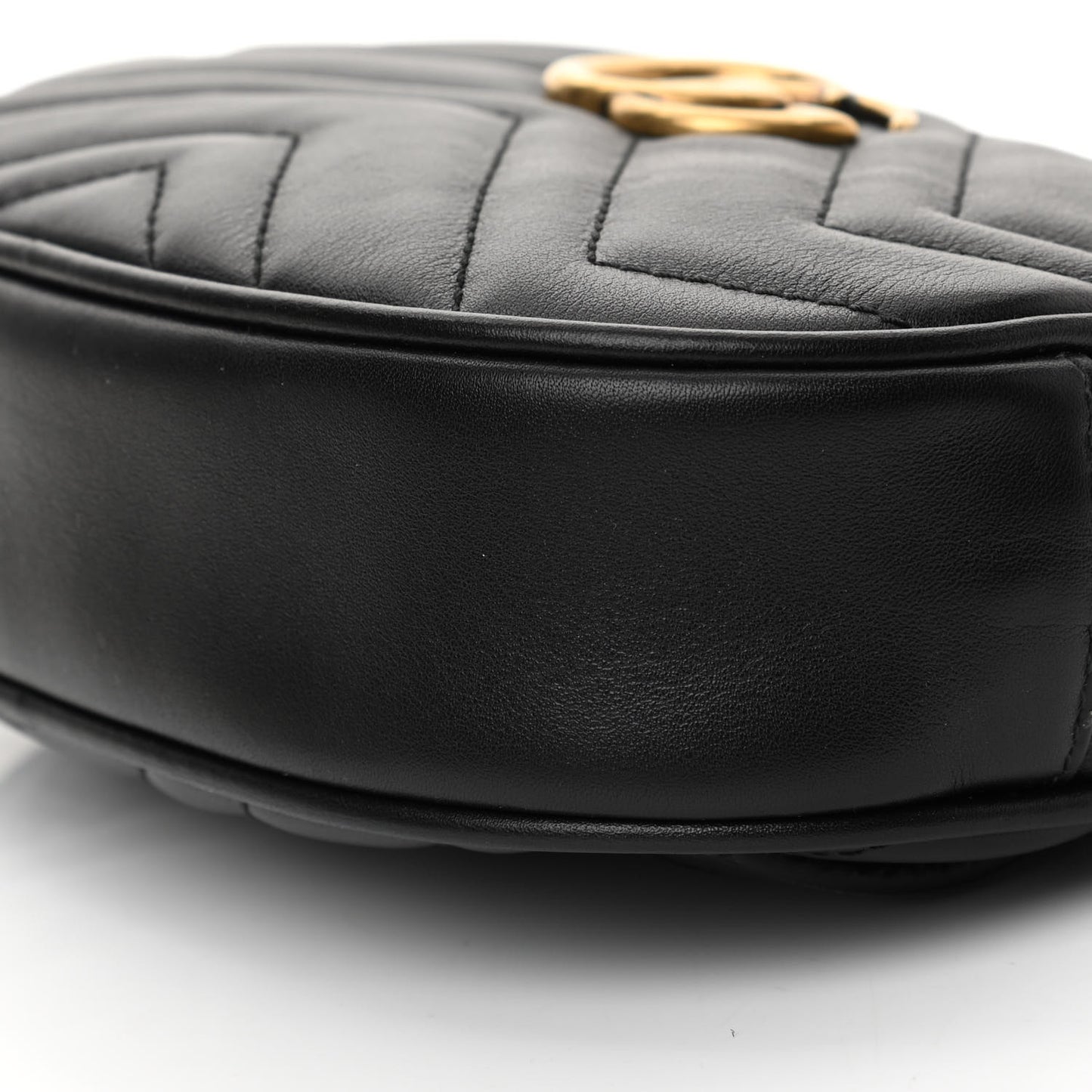 Calfskin Matelasse GG Marmont Belt Bag 85 34 Black