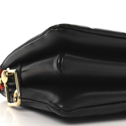 Louis Vuitton Lambskin Embossed Monogram Coussin BB Black 10 of 11