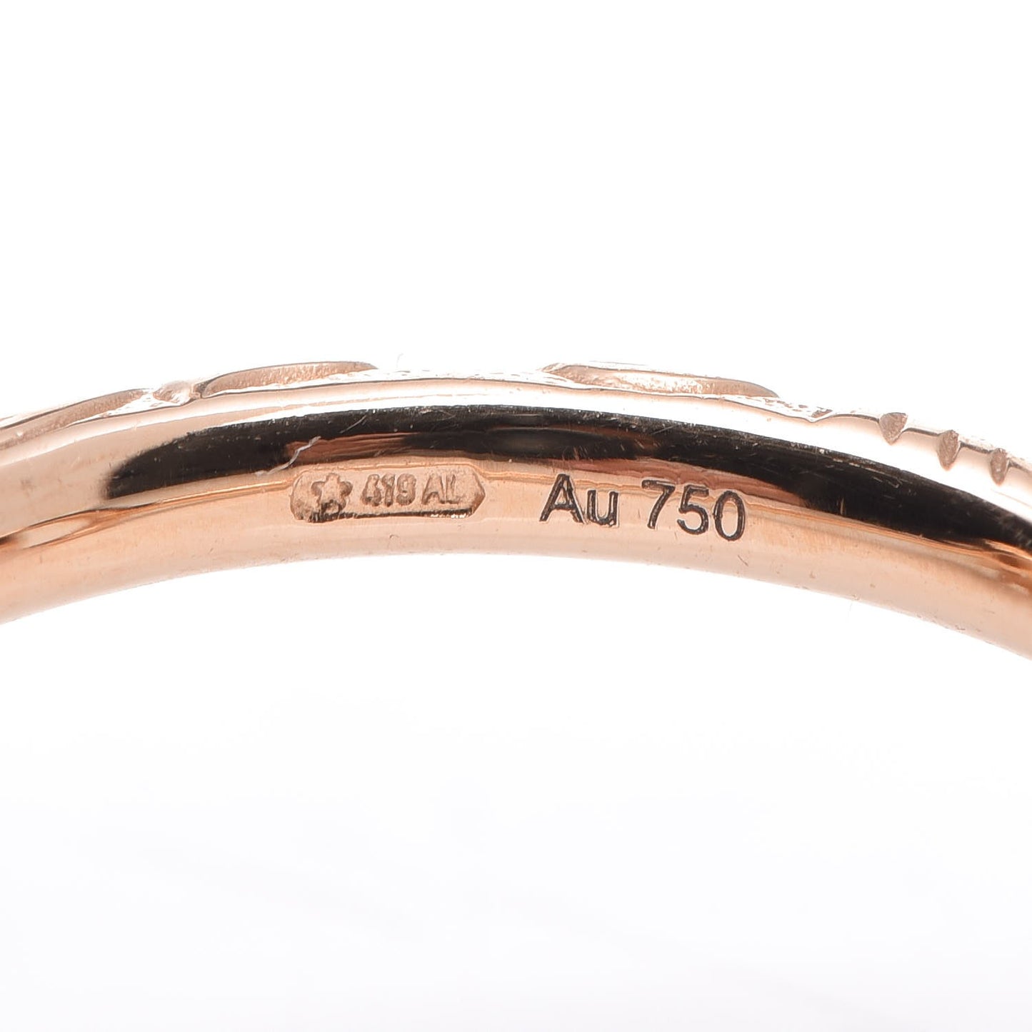 18K Rose Gold Diamond Flora Ring 52 6