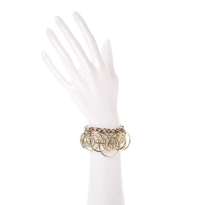Chanel Hoop Cuba Logo Bracelet Gold 2 of 5