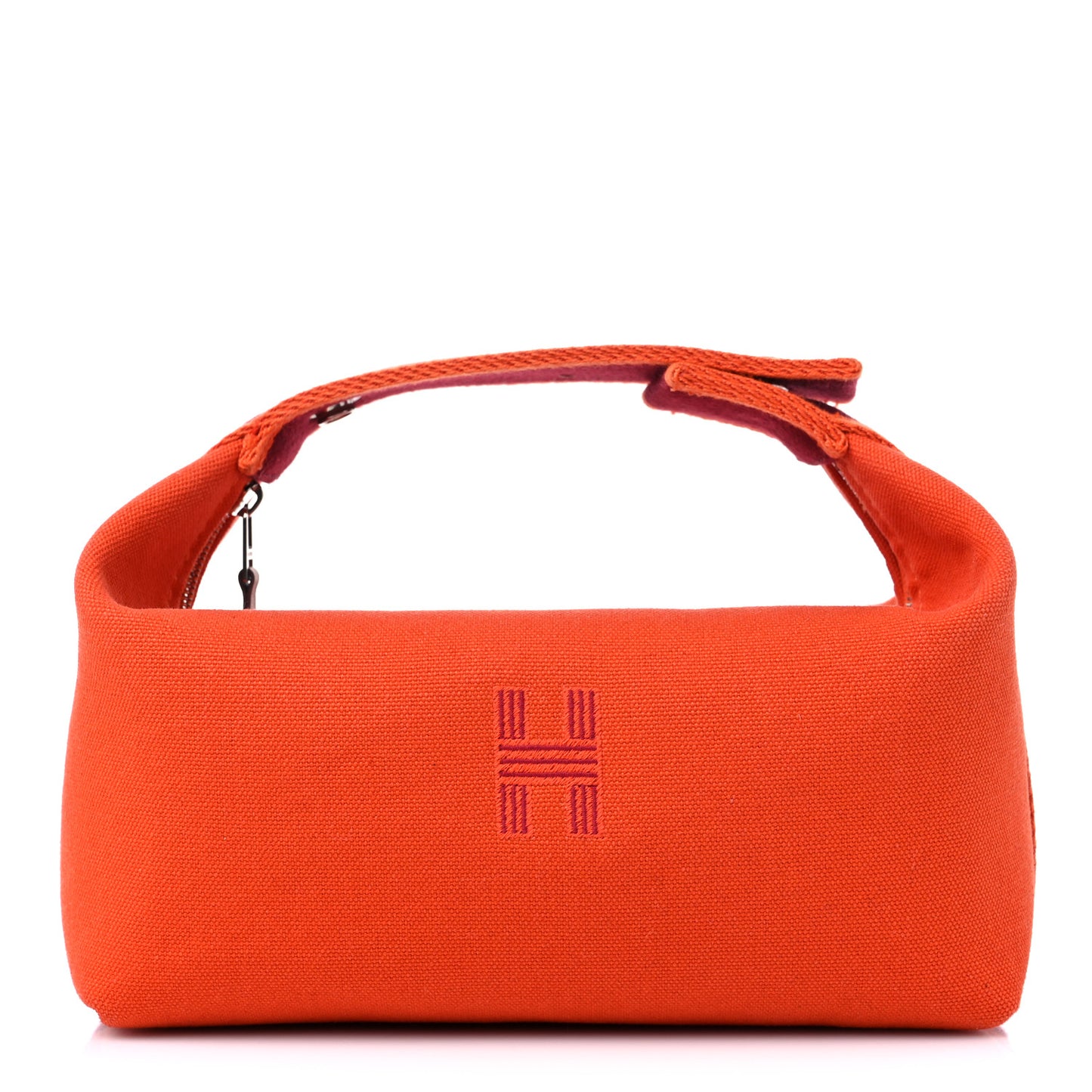 Canvas Small Bride-A-Brac Pouch Orange Burgundy