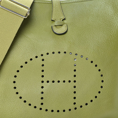 Hermes Taurillon Clemence Evelyne III PM Vert Anis 7 of 18