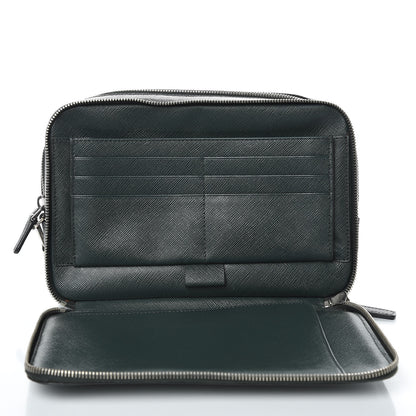 Prada Saffiano Travel Bag Smeraldo 5 of 10