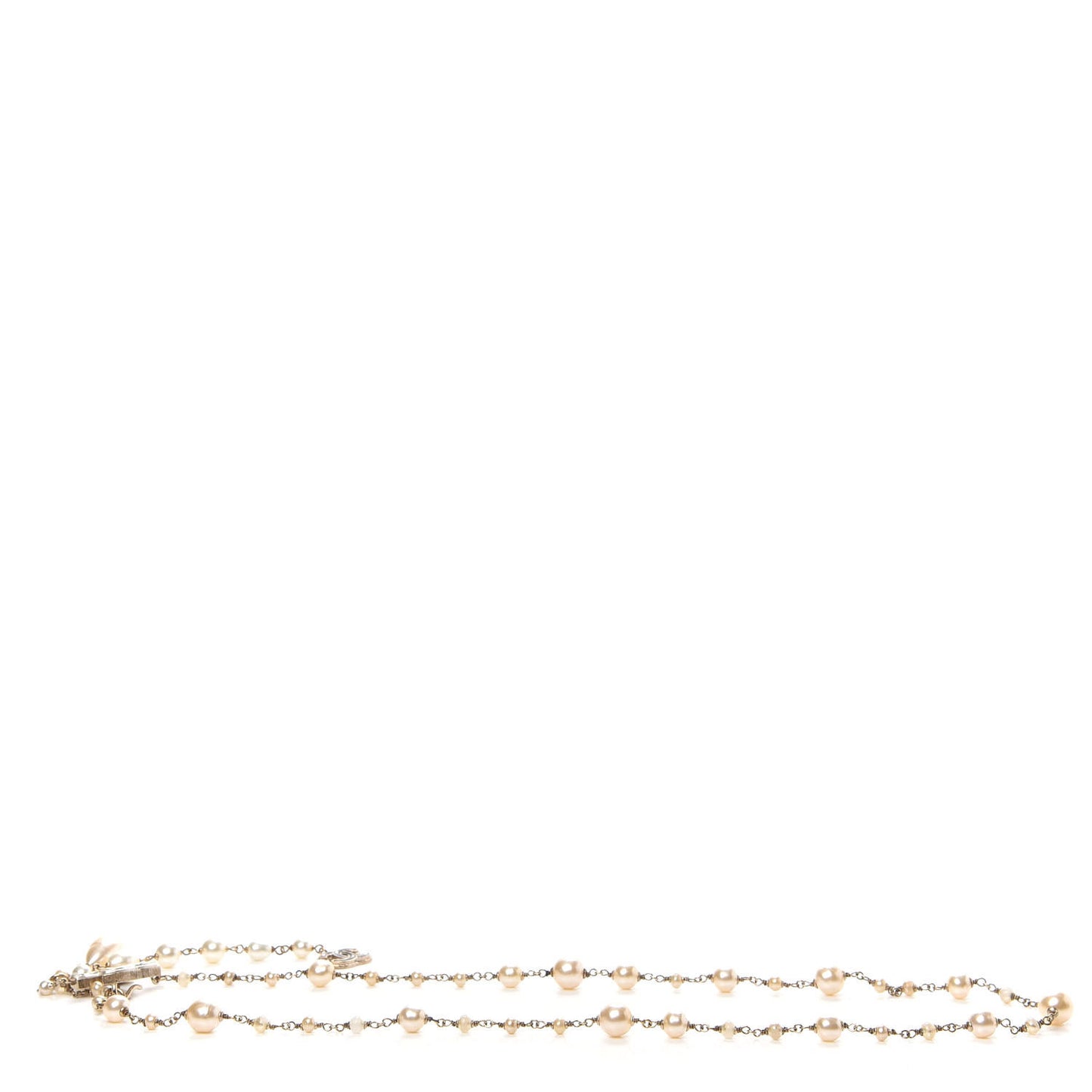 Irregular Pearl CC Belt Light Gold
