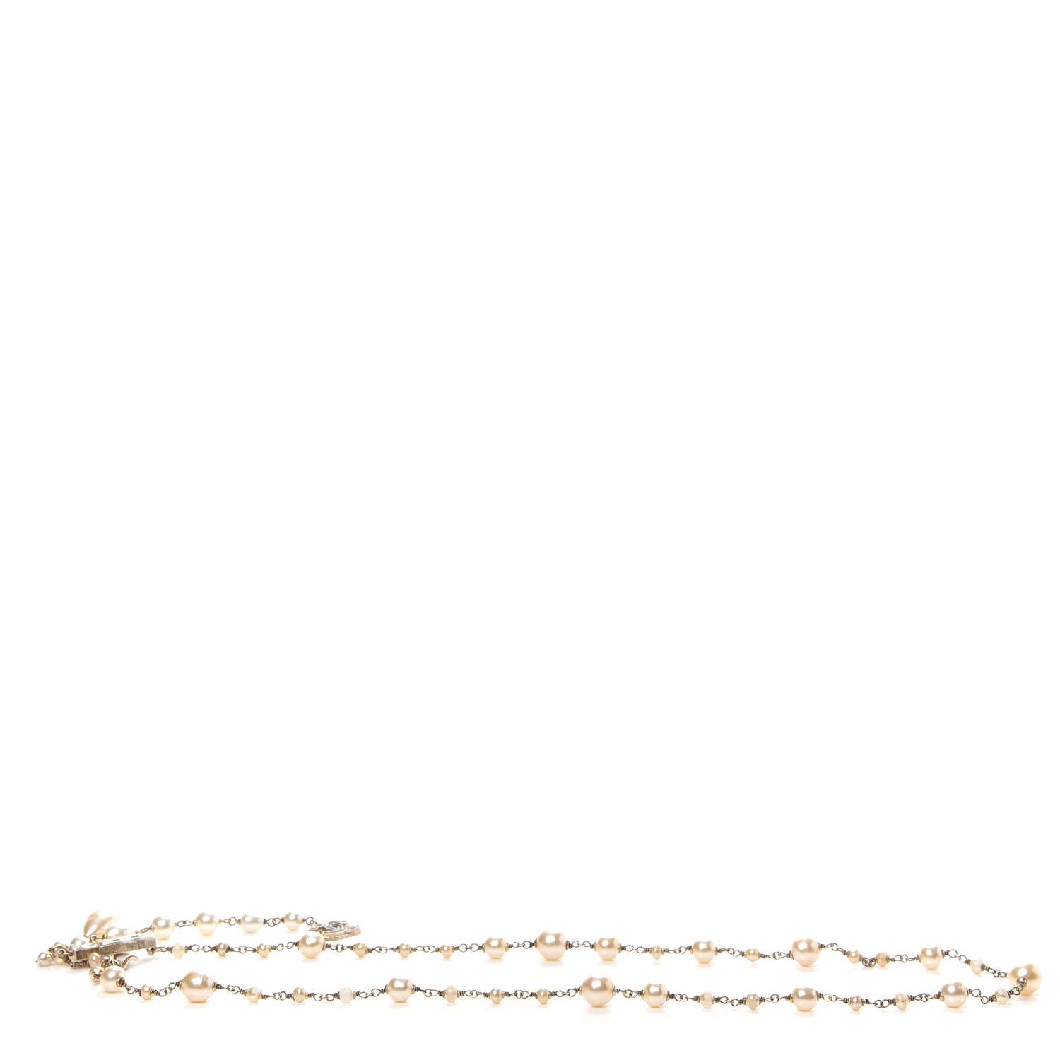Chanel Irregular Pearl CC Belt Light Gold 2 of 5