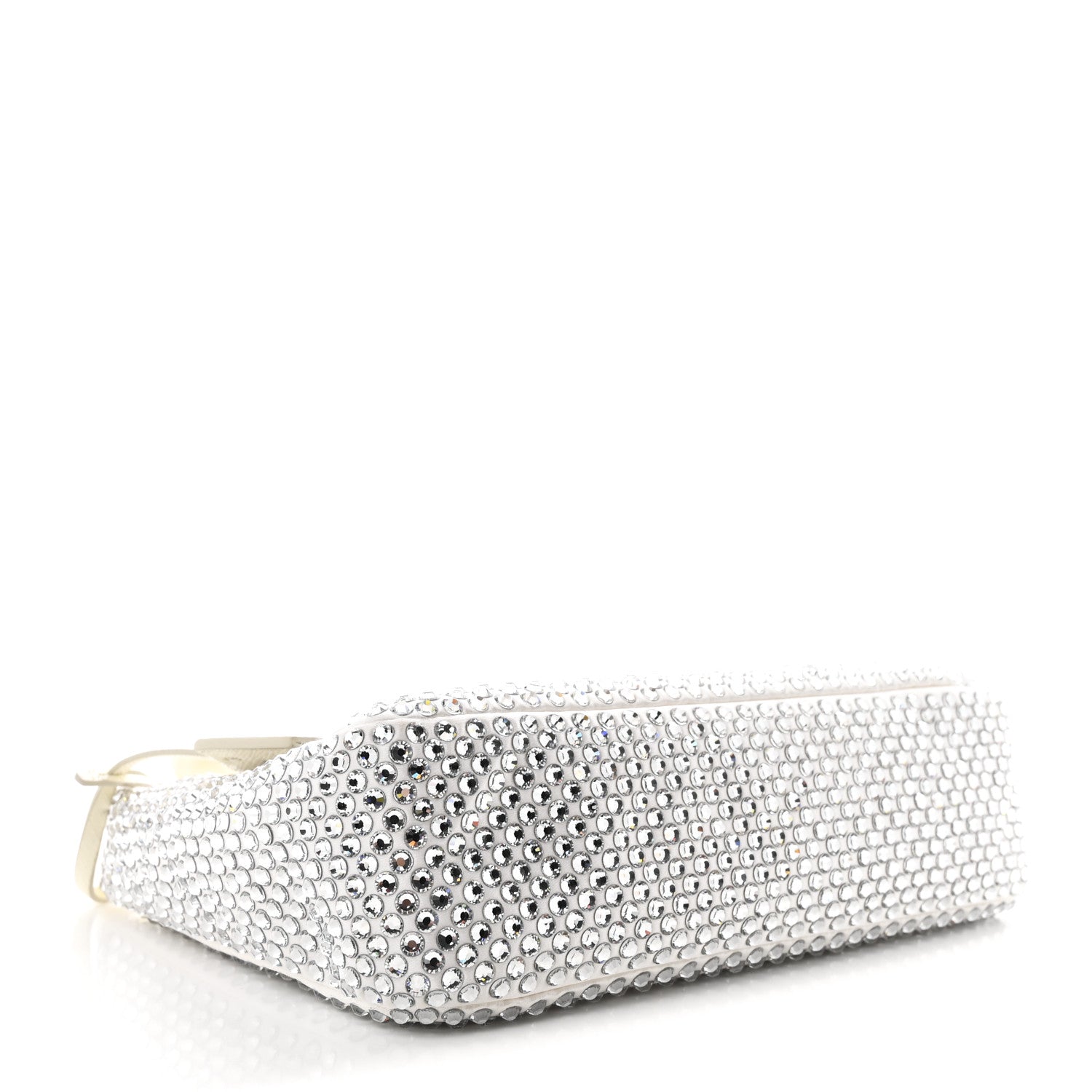 Prada Satin Crystal Mini Re-Edition 2000 Bag White 4 of 10