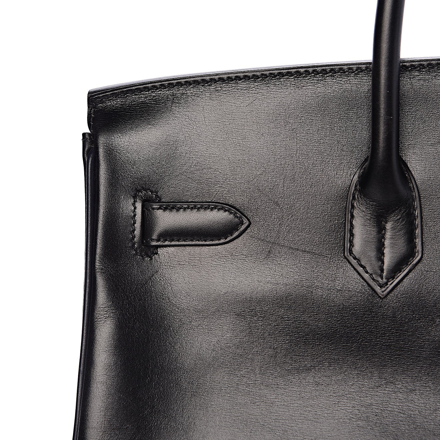 Hermes Box Birkin 35 Black Bleu Marine 16 of 42