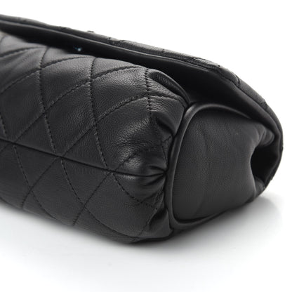 Chanel Grained Calfskin Single Flap Black 7 of 11