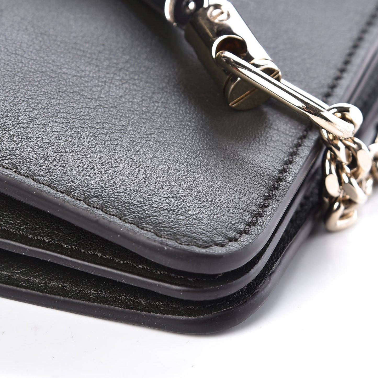Suede Calfskin Mini Faye Bracelet Bag Forest Green