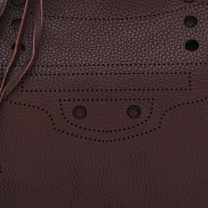 Balenciaga Veau Grana Perforated Blackout Hardware S City Rouge Acajou 9 of 11