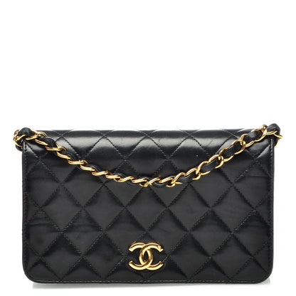 Chanel Lambskin Quilted Mini Flap Black 1 of 8