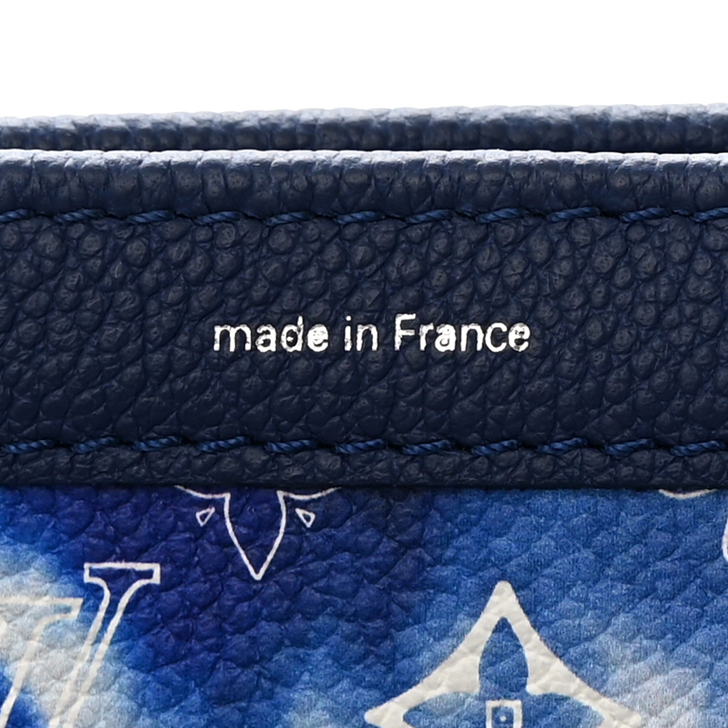 Louis Vuitton Cowhide Monogram Bandana Wearable Wallet Blue 8 of 12