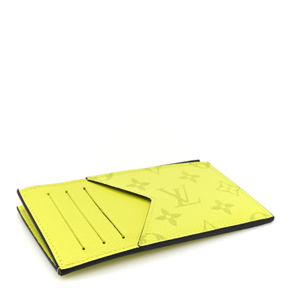Louis Vuitton Monogram Taiga Coin Card Holder Yellow 4 of 8