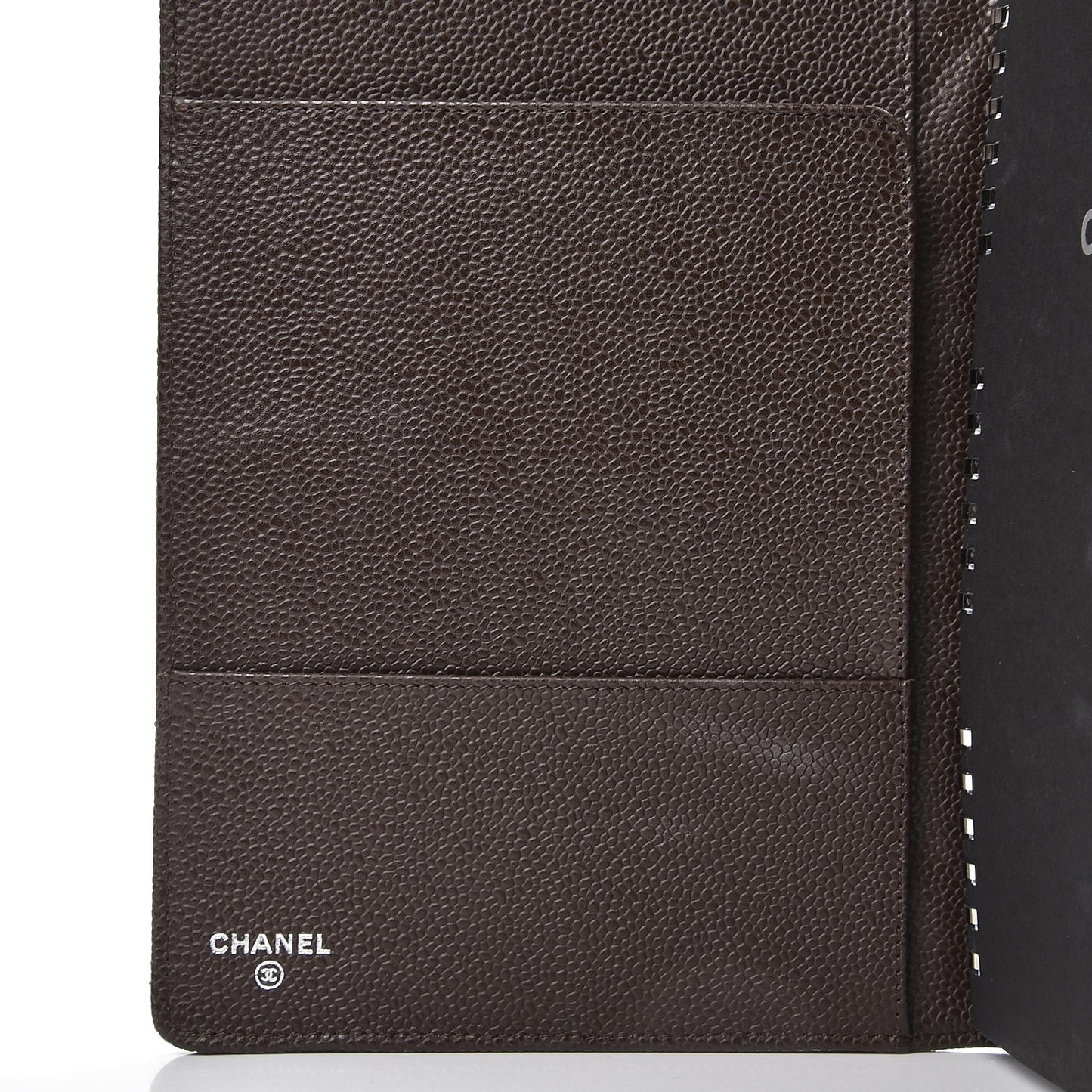 Caviar Quilted Notebook Agenda Cover Brown