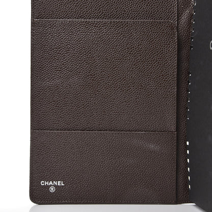 Chanel Caviar Quilted Notebook Agenda Cover Brown 9 of 9