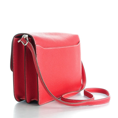 Hermes Taurillon Clemence Sac Roulis 23 Rouge Casaque 3 of 7