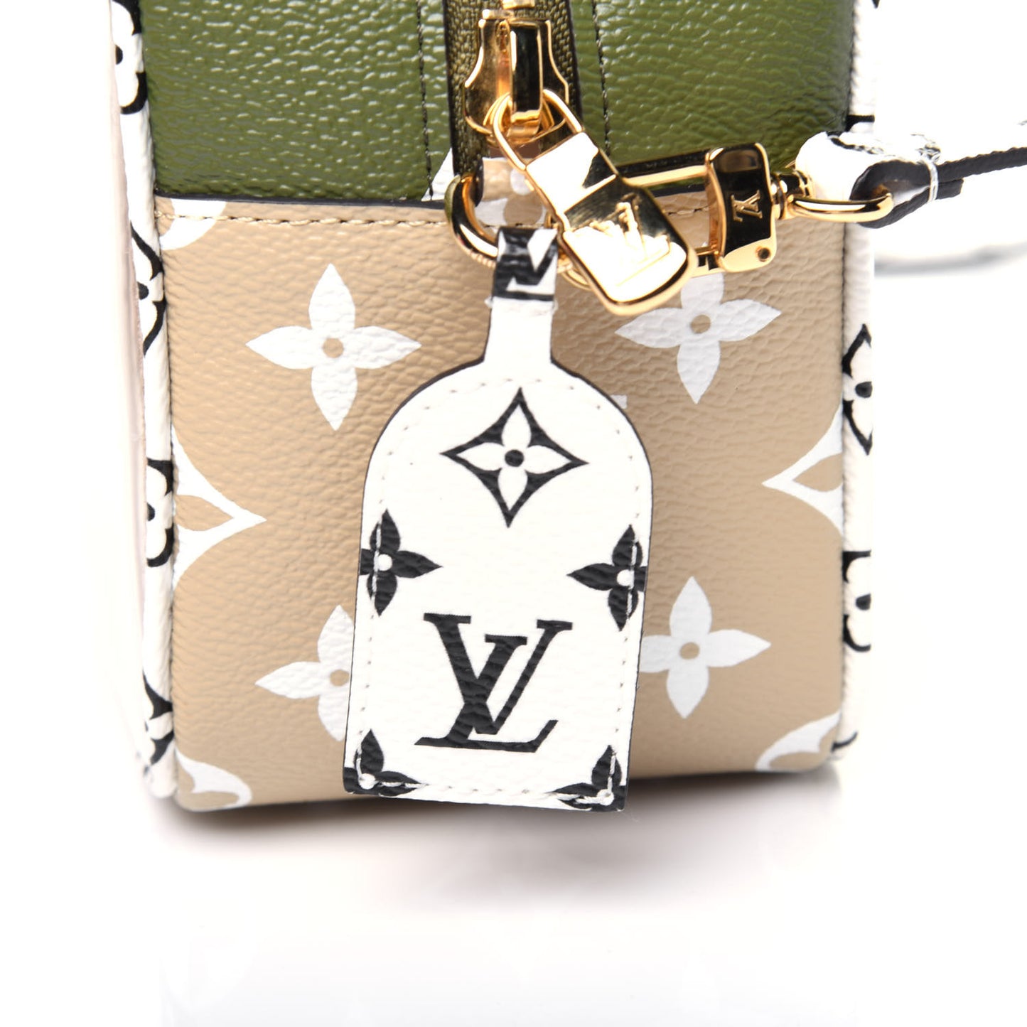 Monogram Giant Beach Pouch Kaki