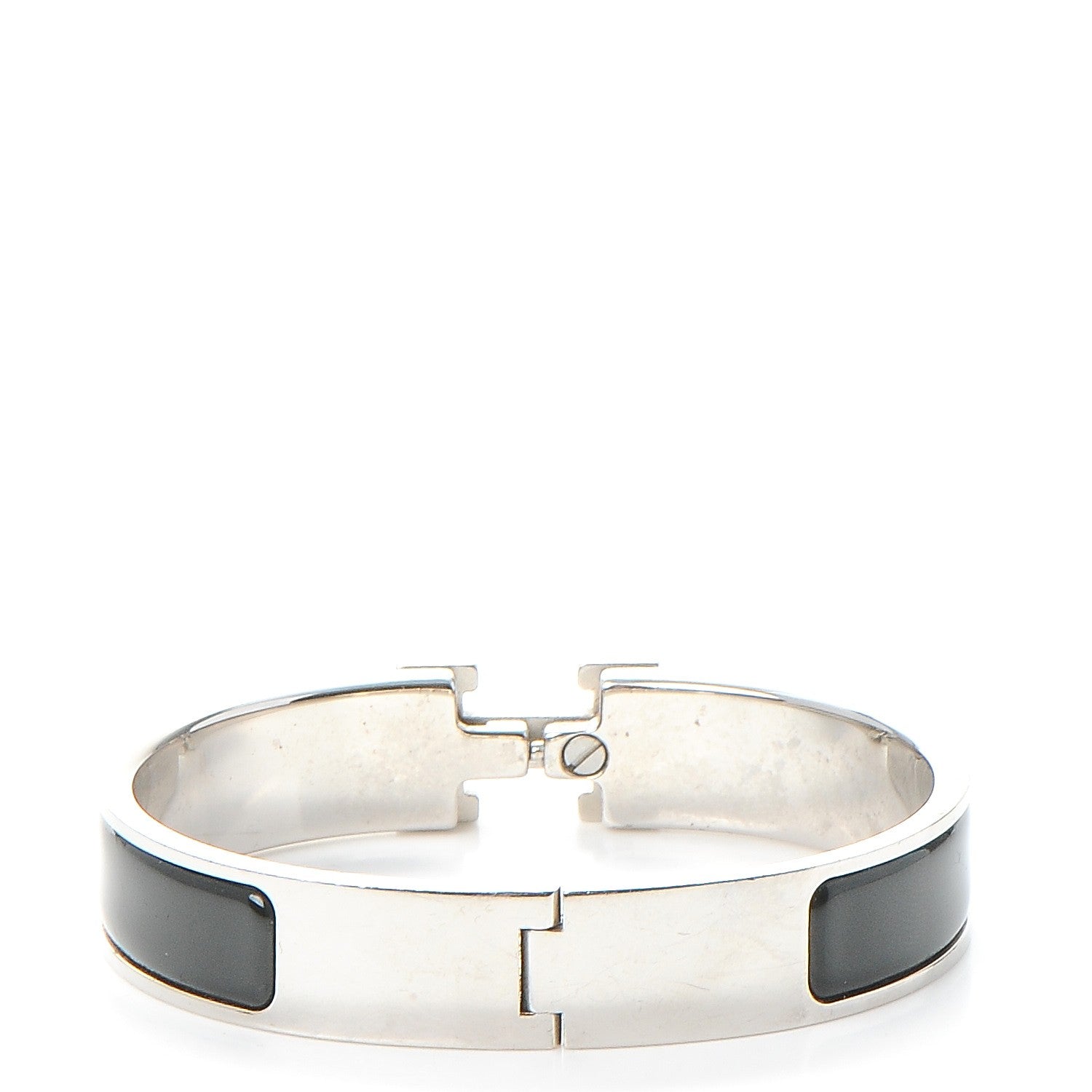 Hermes Enamel Narrow Clic Clac H Bracelet PM Black 3 of 5