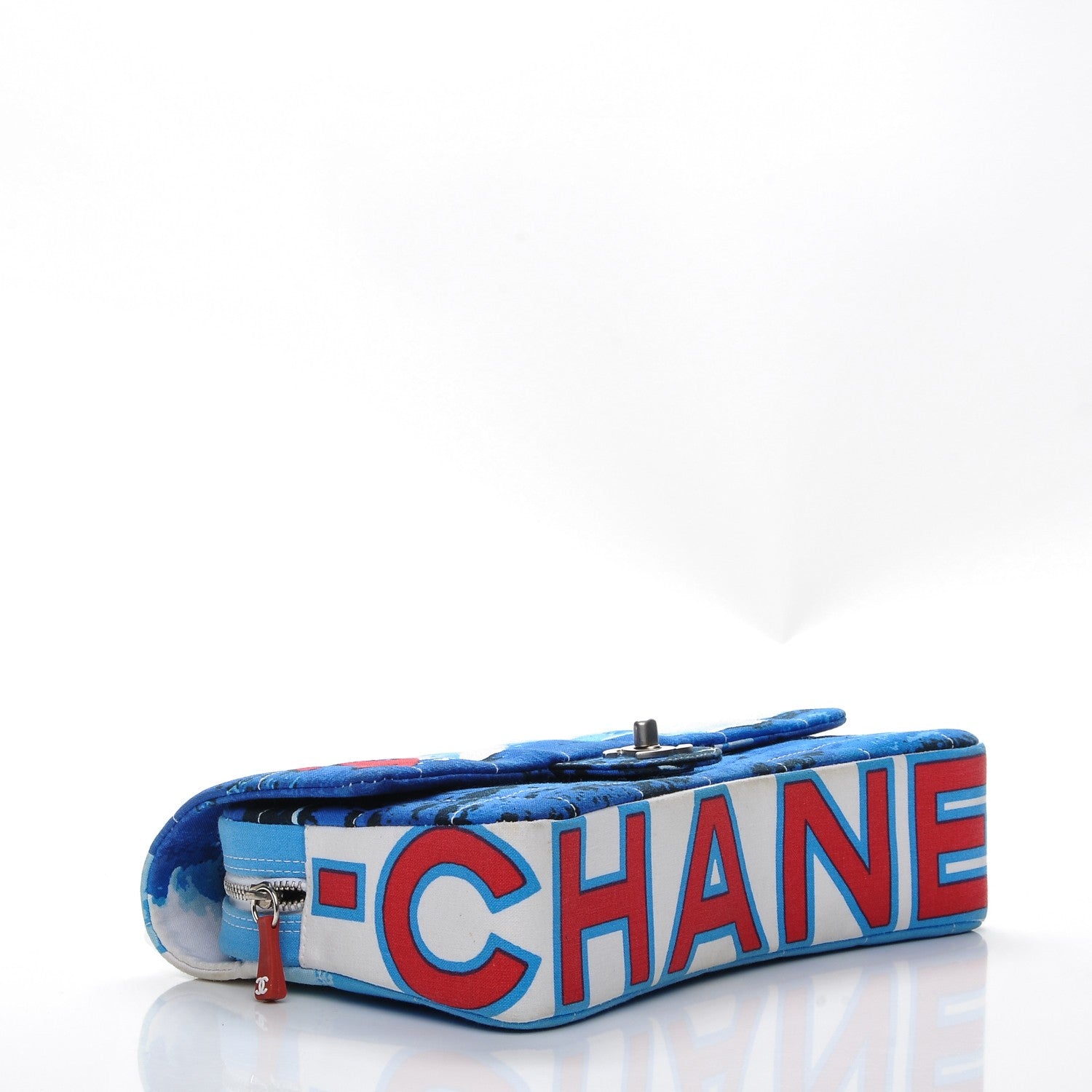 Chanel Canvas Square Quilted Surf Flap Multicolor 4 of 11