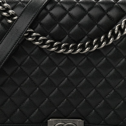 Chanel Caviar Quilted Large Boy Flap Black 8 of 10