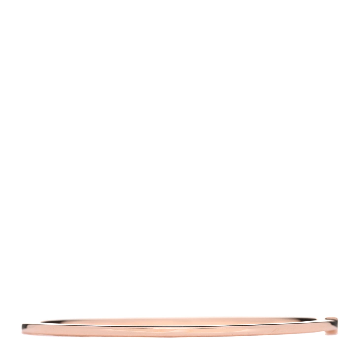 18K Rose Gold Diamond Metro Hinged Bangle Bracelet