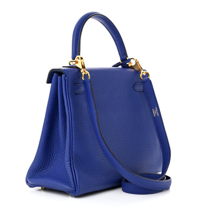 Hermes Togo Kelly Retourne 25 Bleu Royal 3 of 11