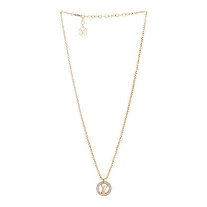 Louis Vuitton Metal Crystal Louise By Night Necklace 3 of 7