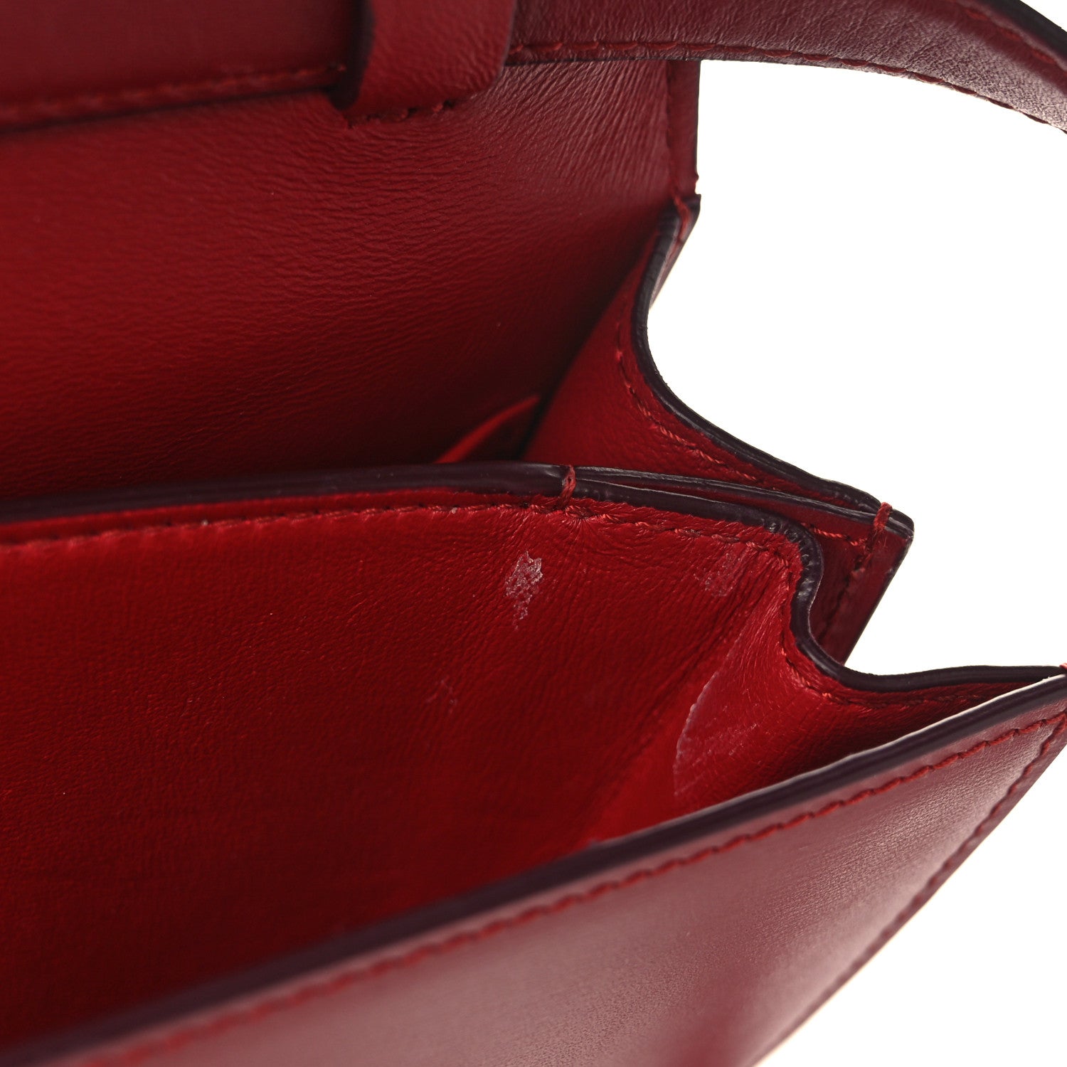 Celine Box Calfskin Teen Classic Box Flap Bag Red 8 of 11