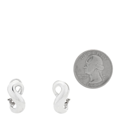 Tiffany Sterling Silver Figure 8 Earrings 2 of 4
