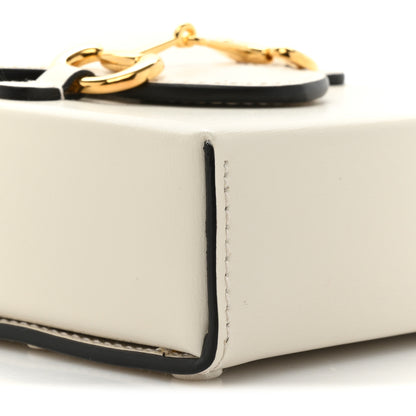 Gucci Boarded Plutone Calfskin Mini Horsebit 1955 Crossbody Bag Mystic White 9 of 9