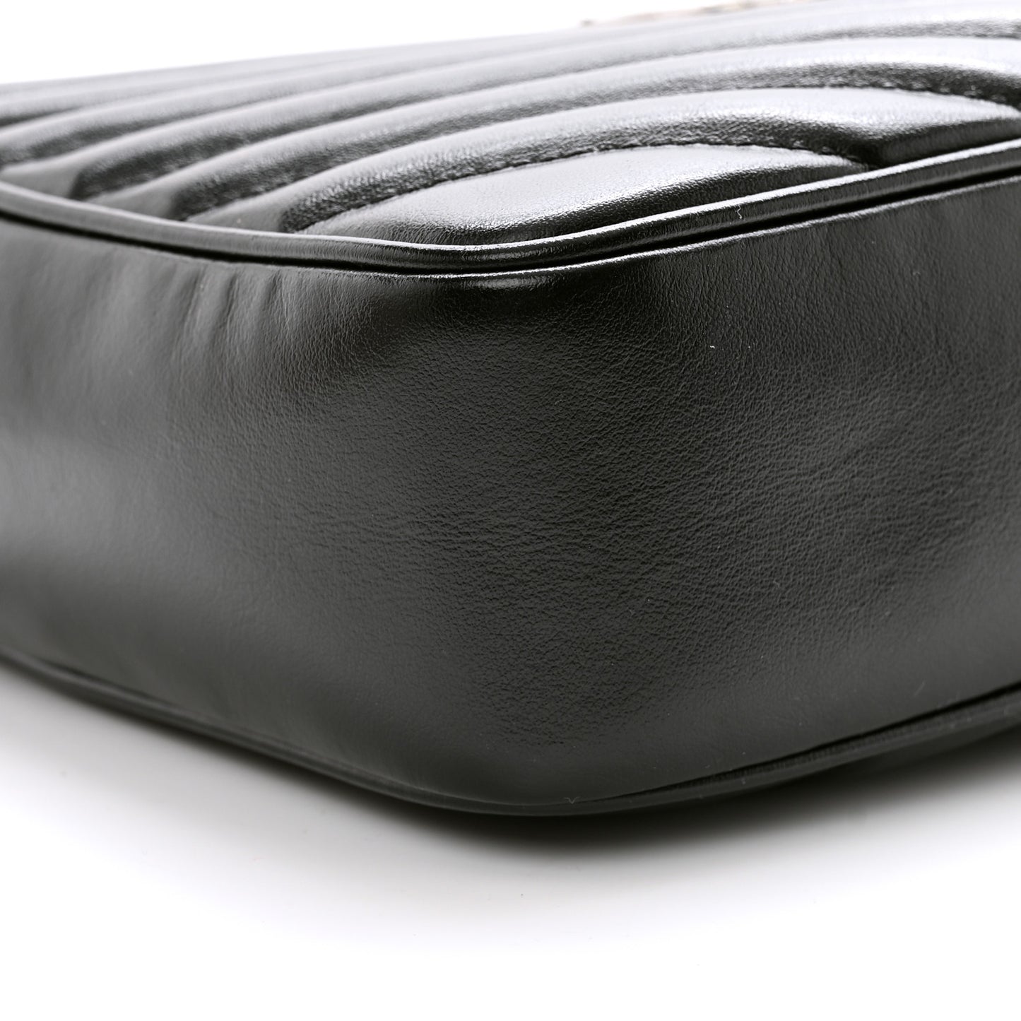 Calfskin Matelasse Monogram Lou Camera Bag Black
