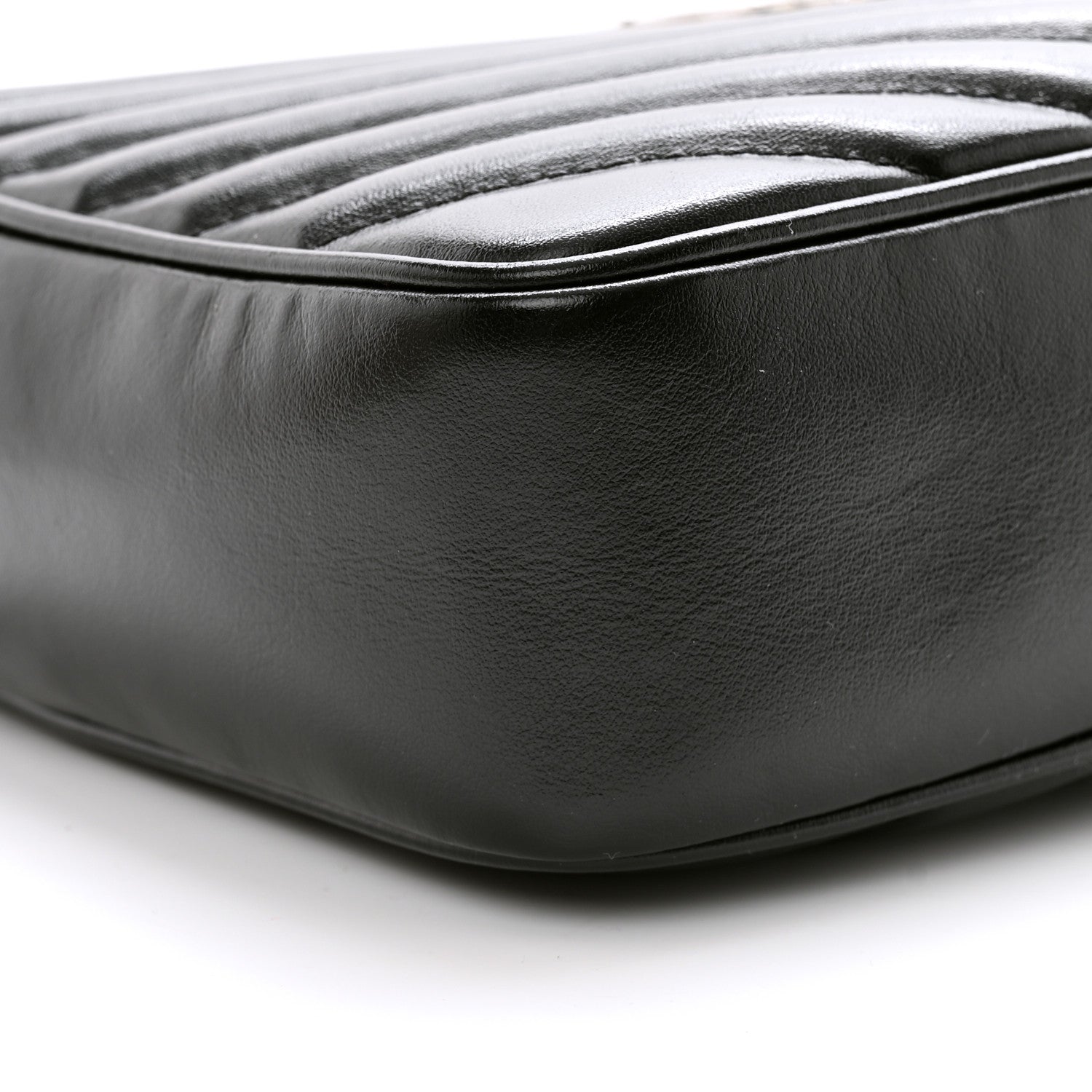Saint Laurent Calfskin Matelasse Monogram Lou Camera Bag Black 9 of 13