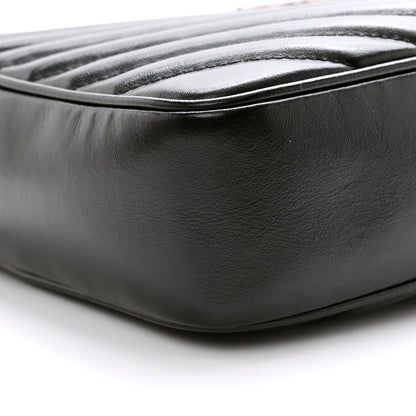 Saint Laurent Calfskin Matelasse Monogram Lou Camera Bag Black 9 of 13