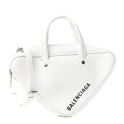 Balenciaga Calfskin XS Triangle Duffle White 1 of 8
