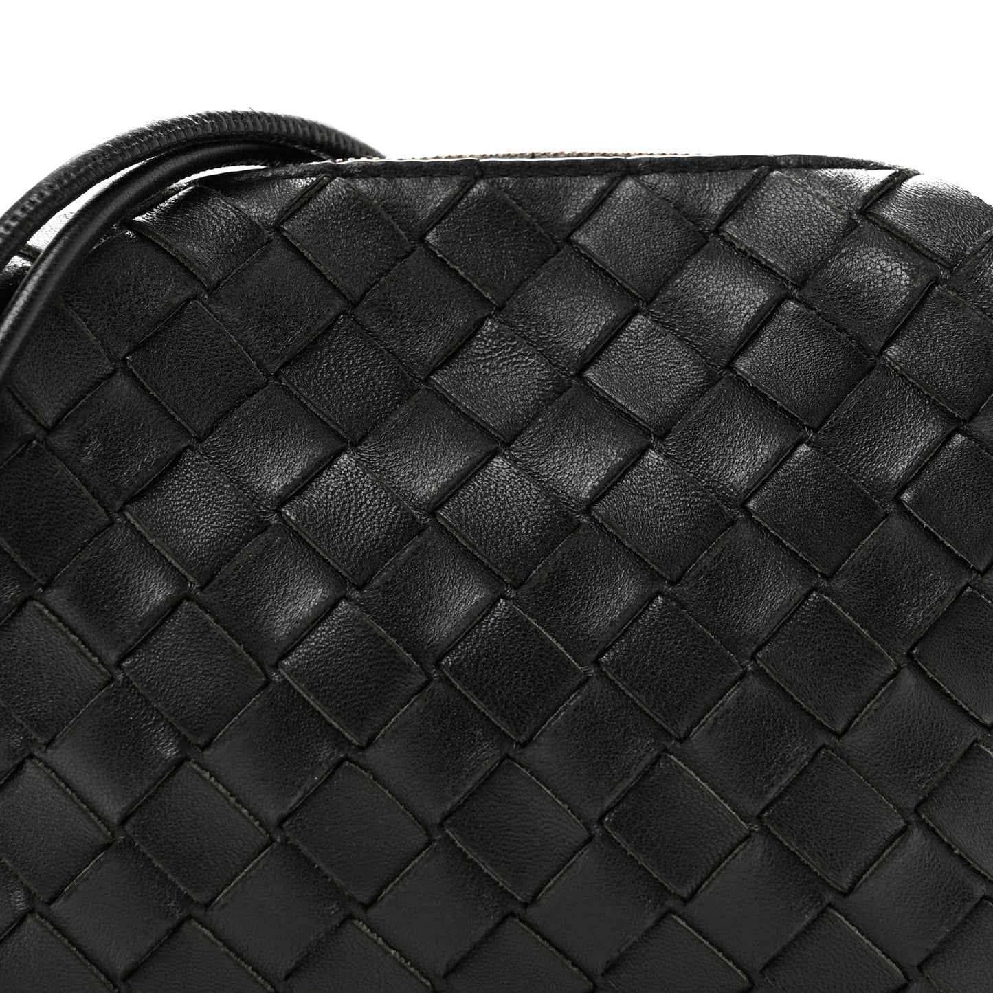 Nappa Intrecciato Mini Loop Camera Bag Black