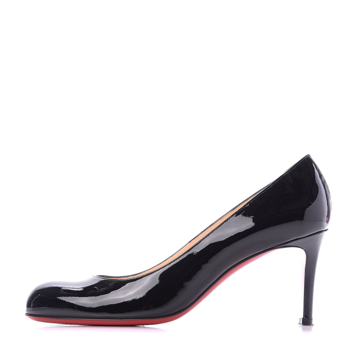 Christian Louboutin Patent Simple 70 Pumps 37.5 Black 1 of 9