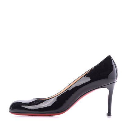 Christian Louboutin Patent Simple 70 Pumps 37.5 Black 1 of 9