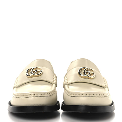 Gucci Calfskin Womens Horsebit Moccasin Loafers 37.5 New Ivoire 3 of 10